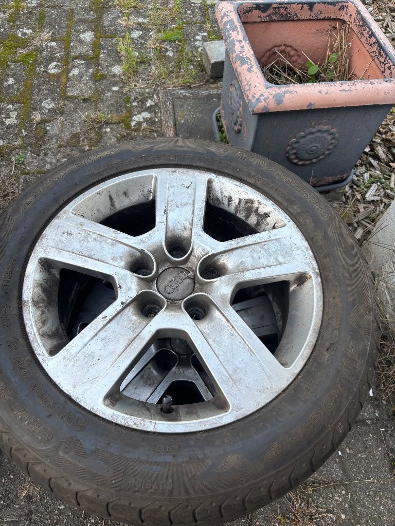 Audi velgen met band 215/55 zr16, Ophalen, Audi