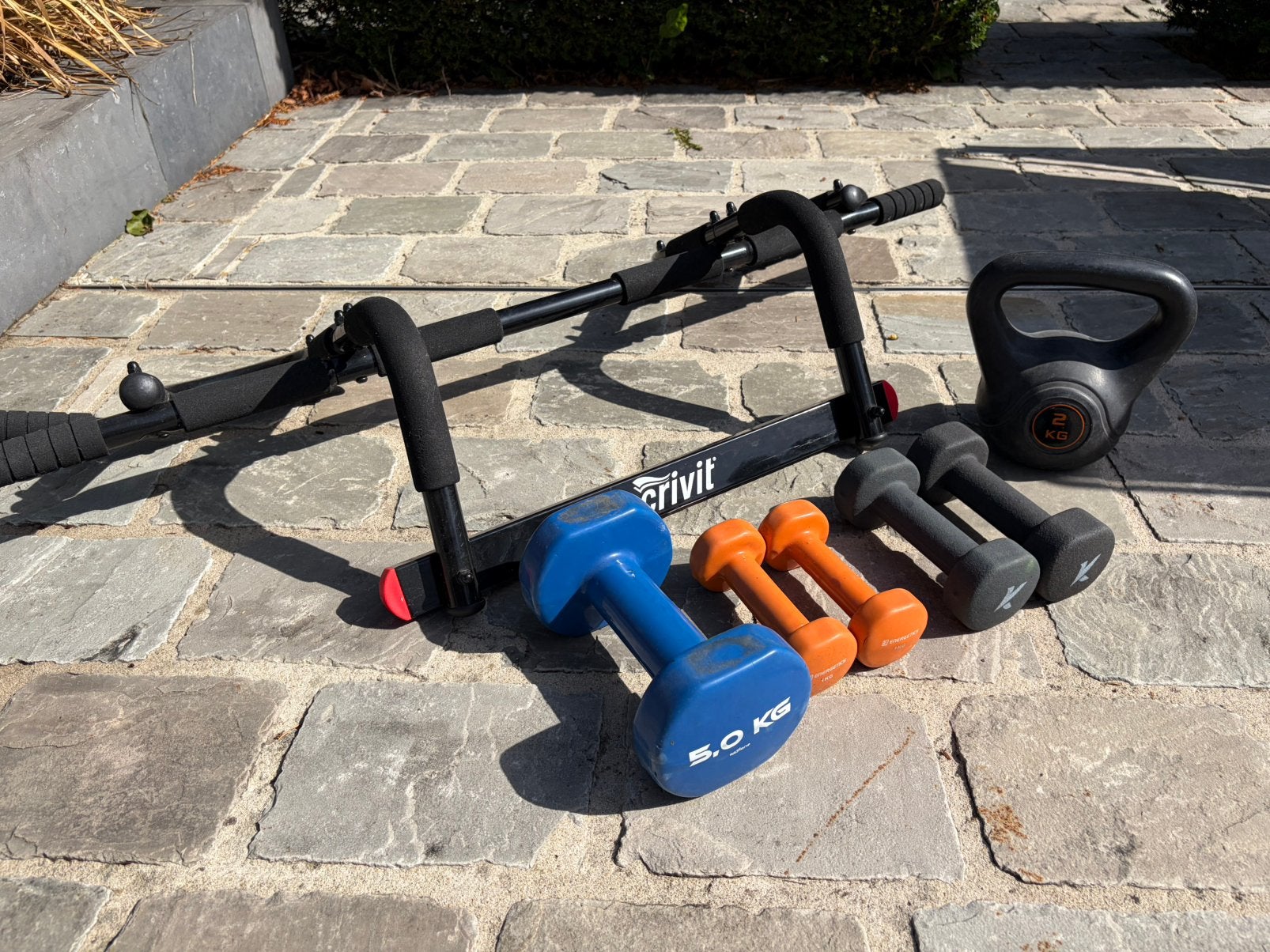 Divers fitnessmateriaal, Enlèvement, Comme neuf, Bras, Barre de traction