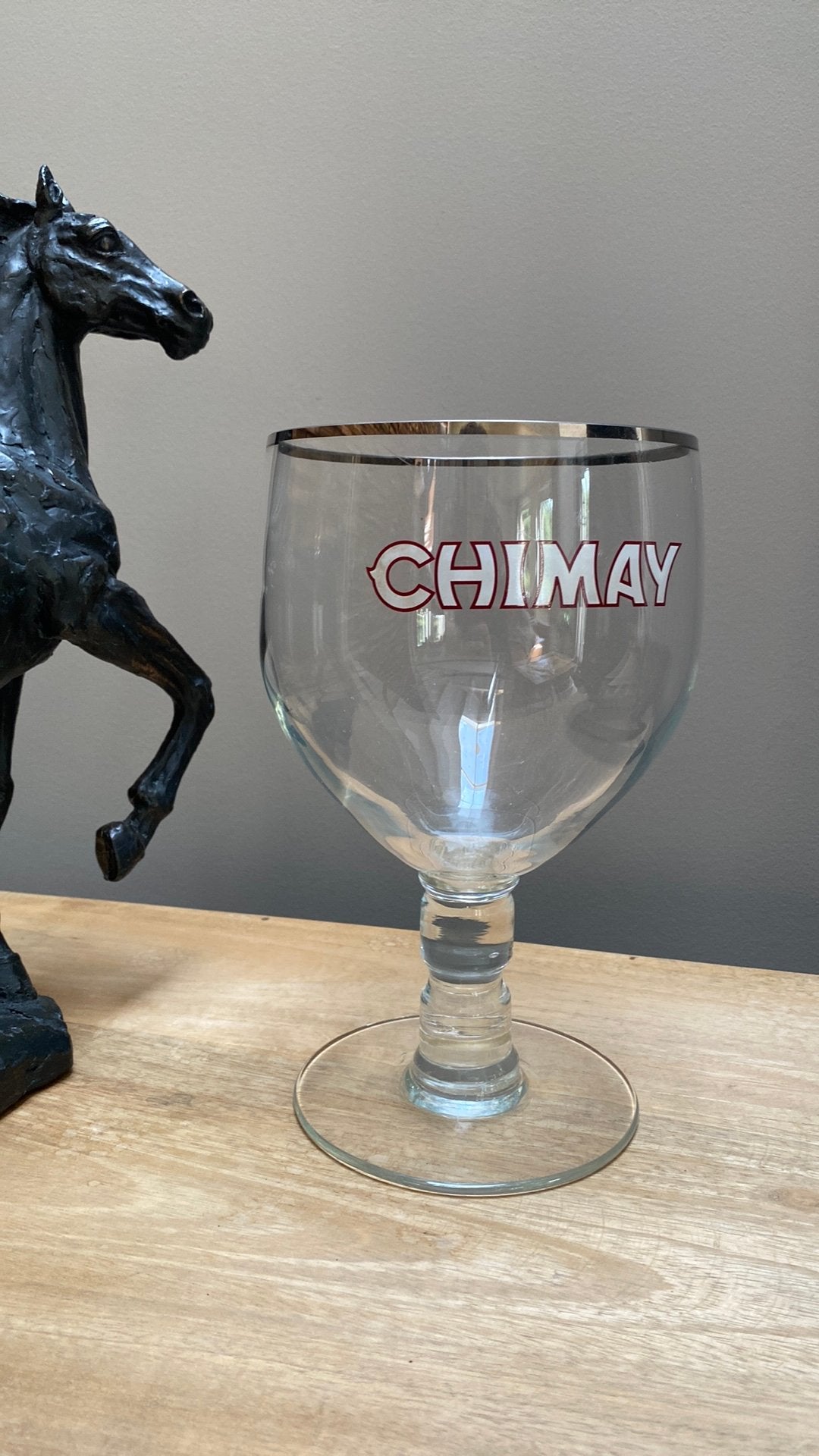 Nieuw groot Chimay bierglas 1,5 liter – origineel – XXL, Verzamelen, Ophalen, Nieuw, Glas of Glazen, Duvel