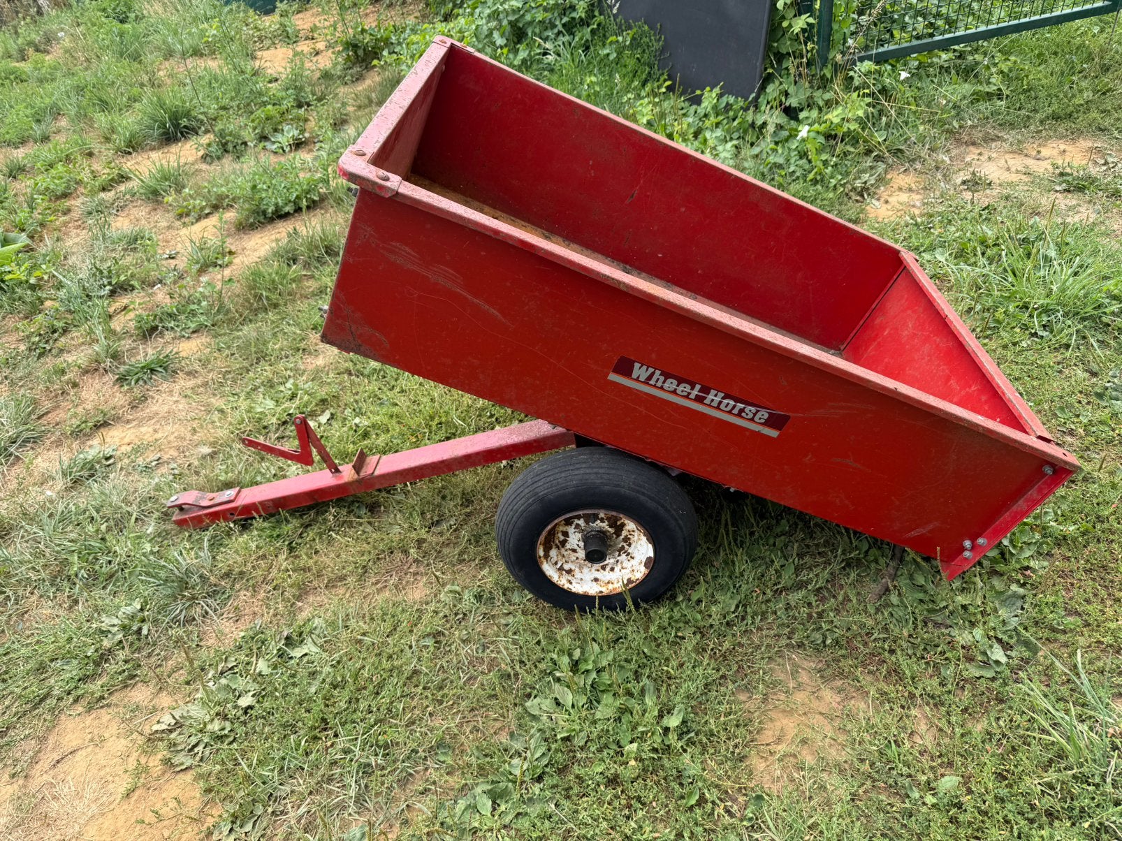 Remorque wheel horse pour ptit tracteur tondeuse, Ophalen, Gebruikt