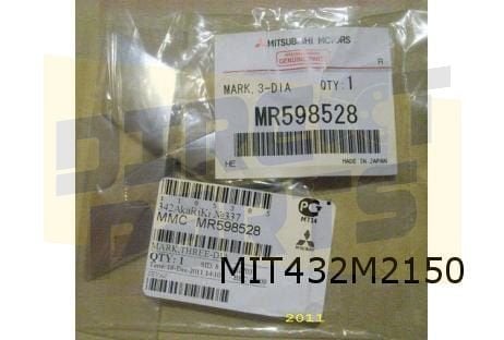 Mitsubishi Outlander embleem grille logo ''drie-ster'' Origi, -, Verzenden, -, Nieuw