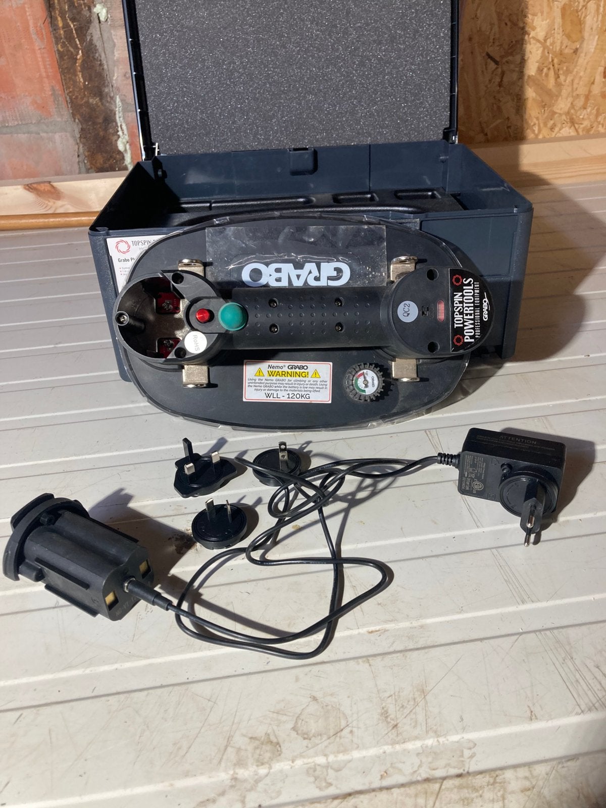 zuignap GRABO met batterij, Doe-het-zelf en Bouw, Zo goed als nieuw