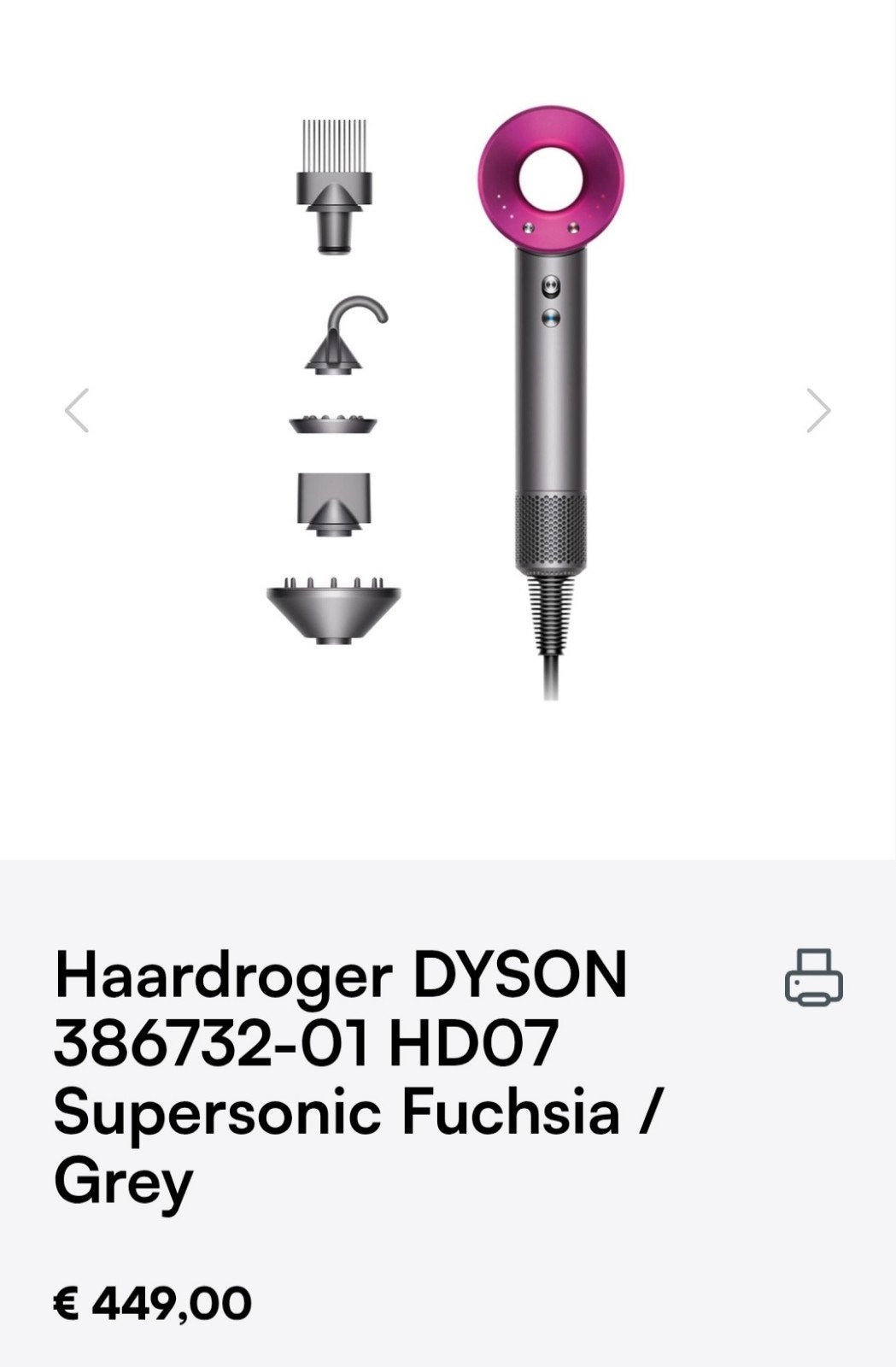 Nouveau sèche-cheveux Dyson original, Electroménager, Enlèvement, Comme neuf, Soin des cheveux
