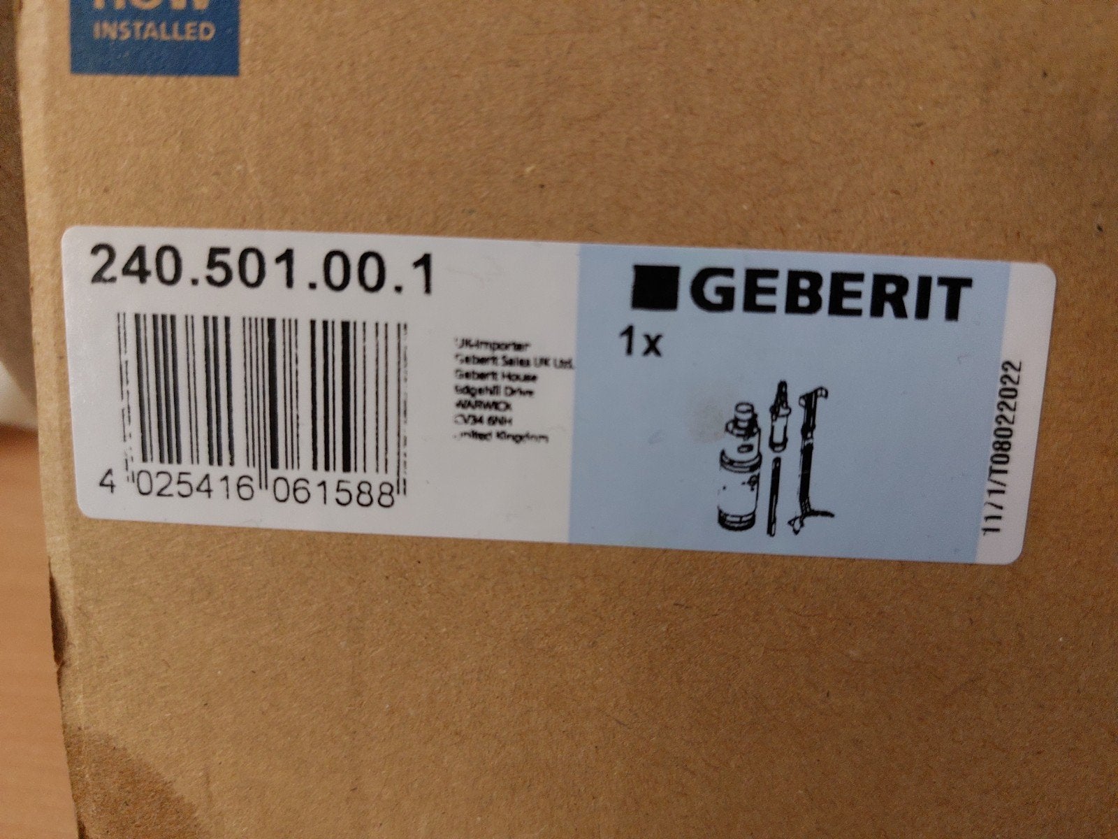 Geberit inbouwspoelsysteem bodemventiel voor Twinline, Doe-het-zelf en Bouw, Ophalen of Verzenden, Nieuw, Toilet