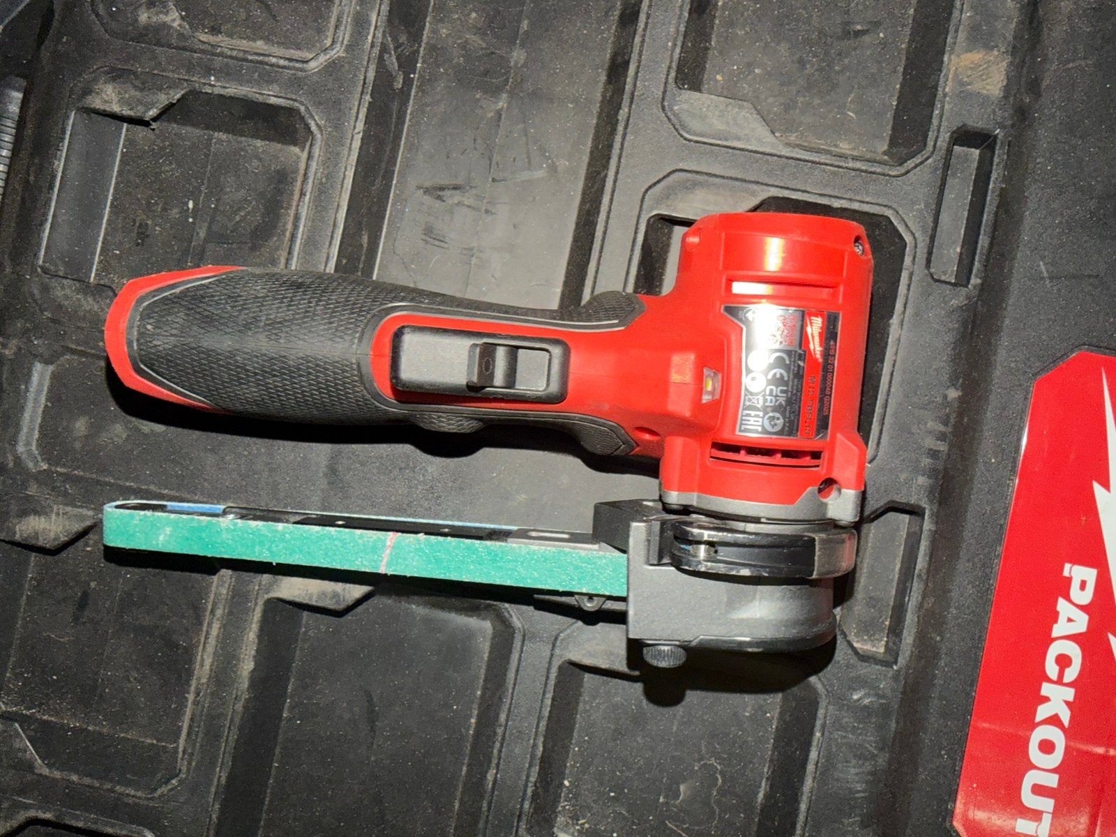 Milwaukee M12 FBFL13-0 FUEL lime à bande, Enlèvement, Comme neuf, Scie à ruban
