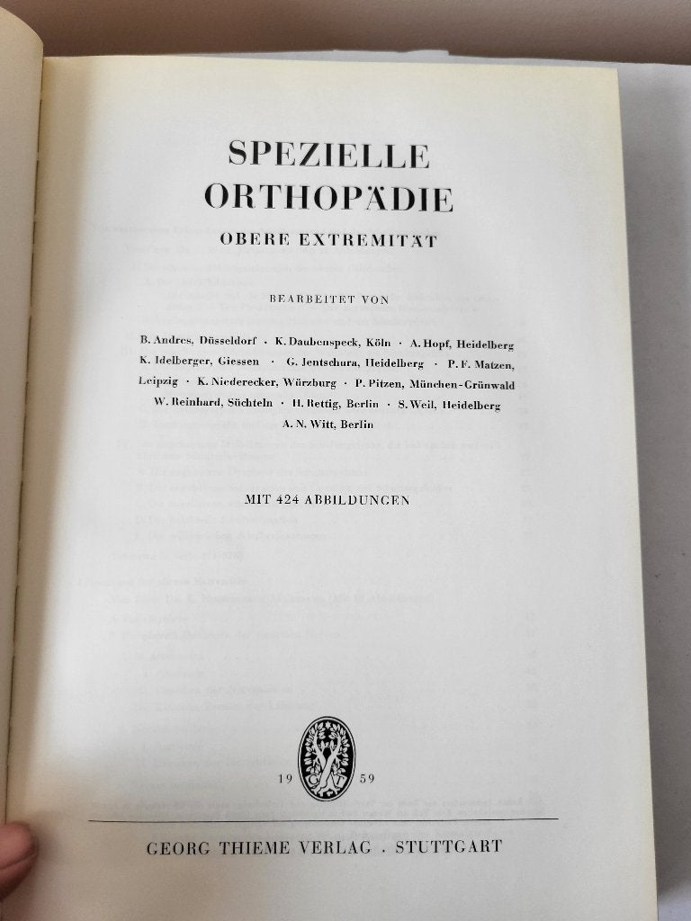Livre - Spezielle Orthopädie - Obere Extremität (Tome III), Enlèvement ou Envoi