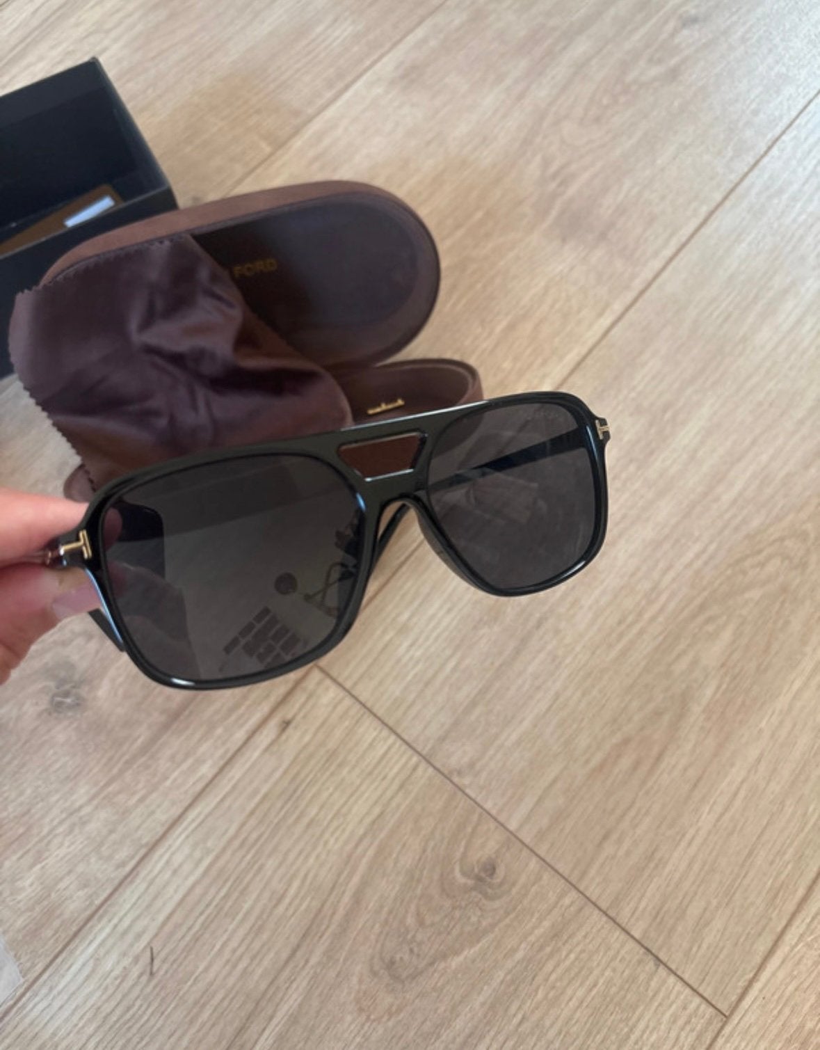 Tom Ford zonnebril Unisex, Overige merken, Zonnebril, Zwart, Ophalen of Verzenden