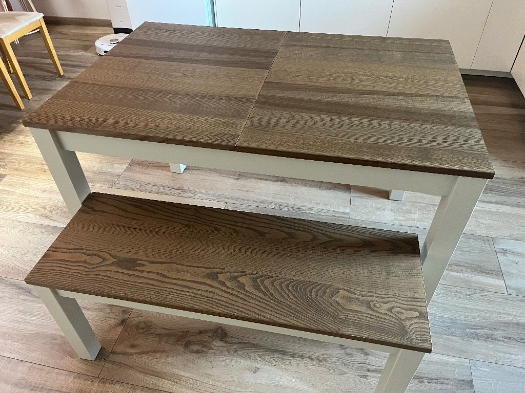 Table + banc Ikea, Maison & Meubles, 150 à 200 cm, Comme neuf, Enlèvement, 50 à 100 cm