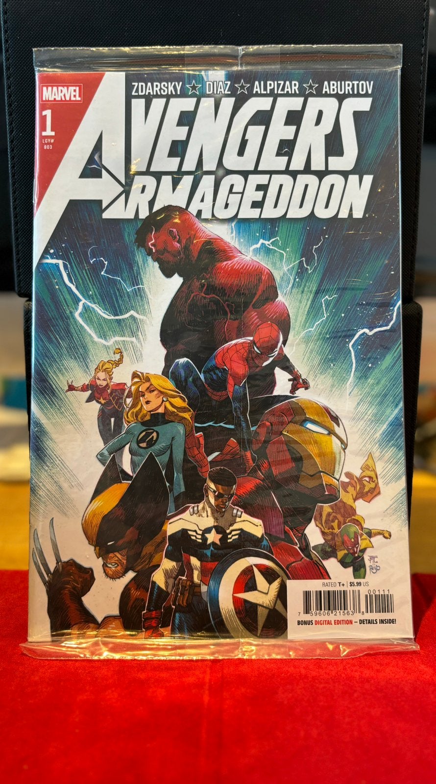 Marvel Armageddon comic + mtg promo card, Boeken, Strips | Comics, Ophalen, Zo goed als nieuw