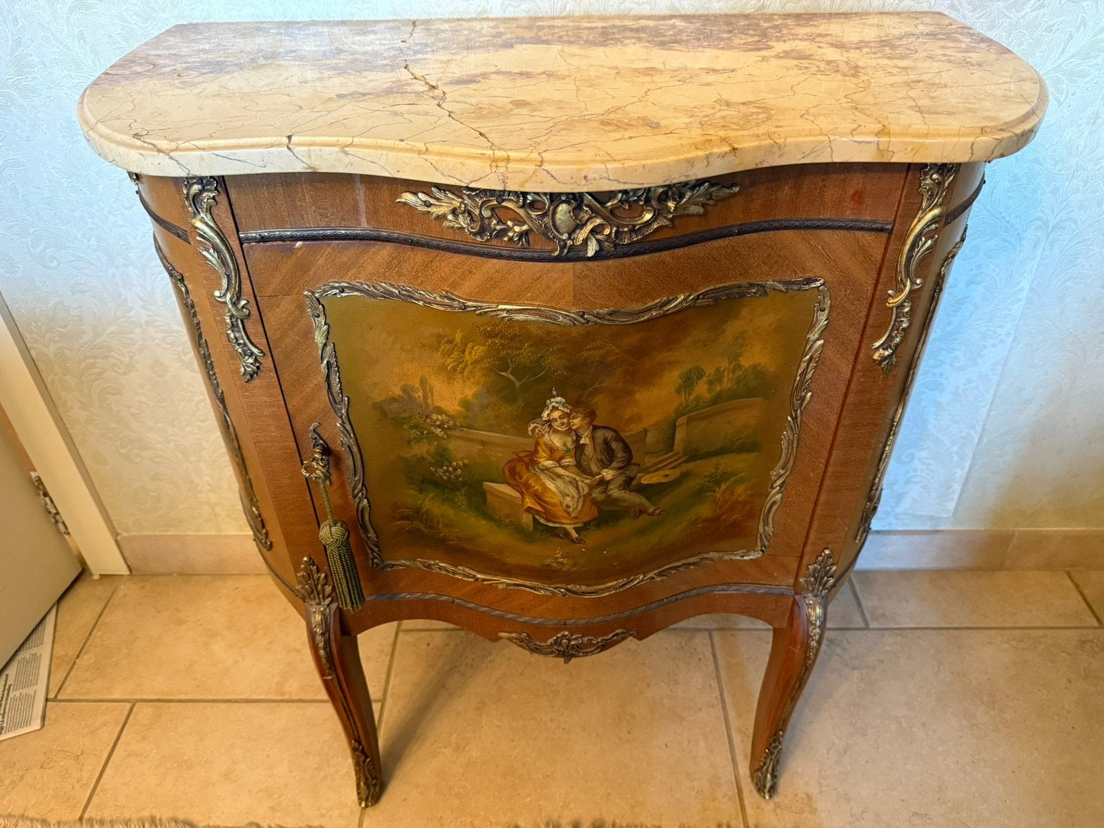 Louis XV- Vernis Martin kast, Antiek en Kunst, Ophalen