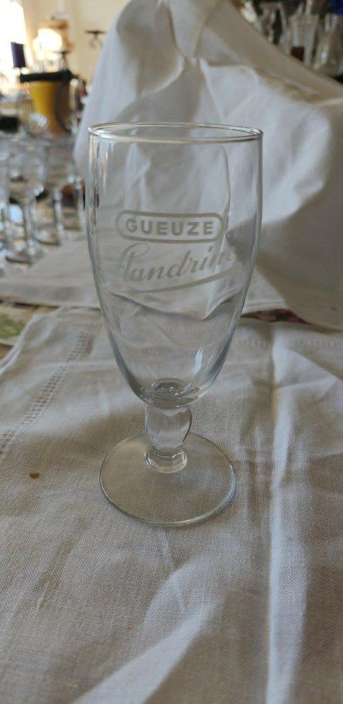 glas bierglas Gueuze Flandrine, Verzamelen, Biermerken, Ophalen of Verzenden, Zo goed als nieuw, Glas of Glazen, Overige merken