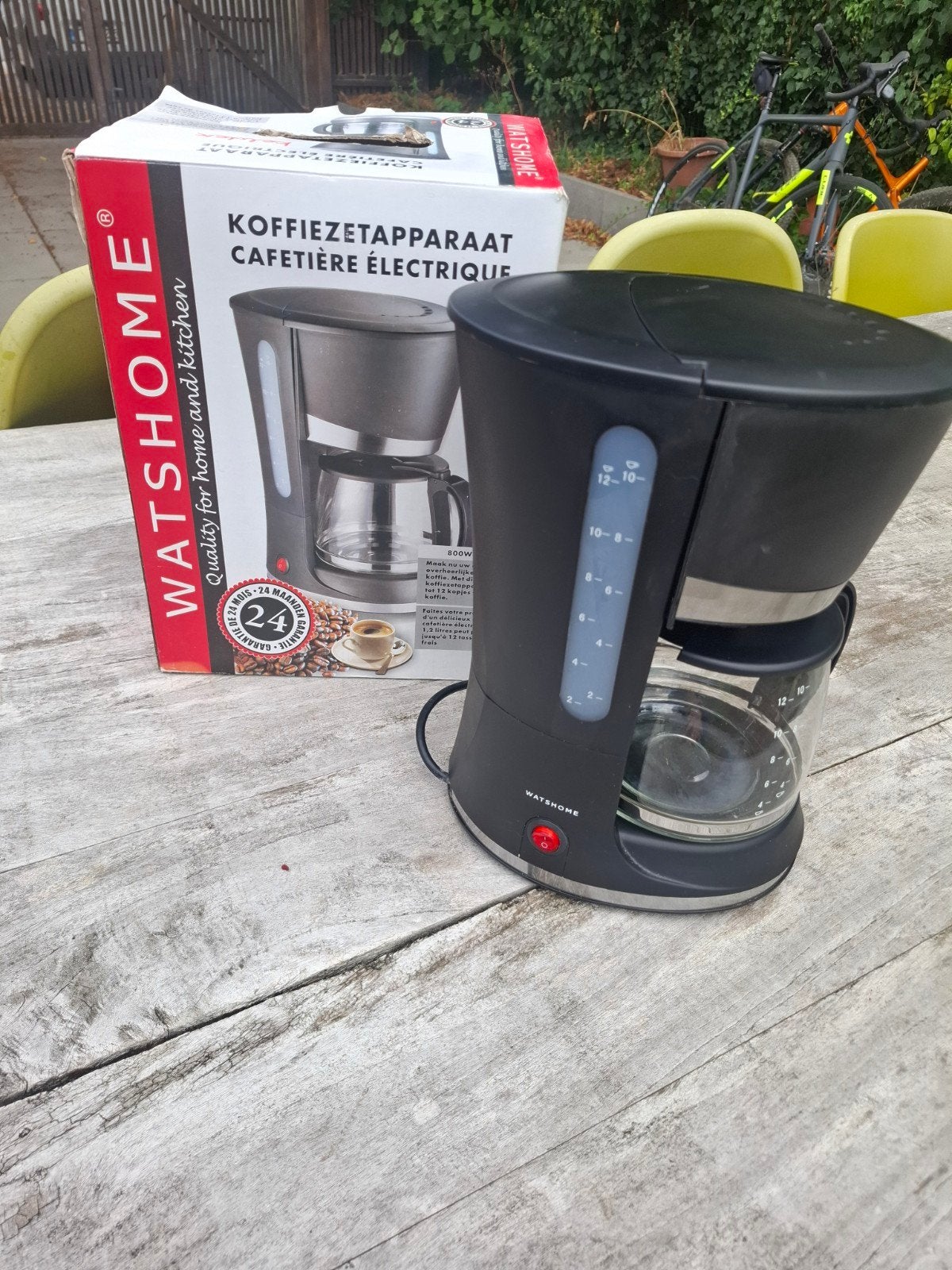 koffiezet 1.2L - 800W, Café moulu, Enlèvement ou Envoi, Comme neuf, Cafetière