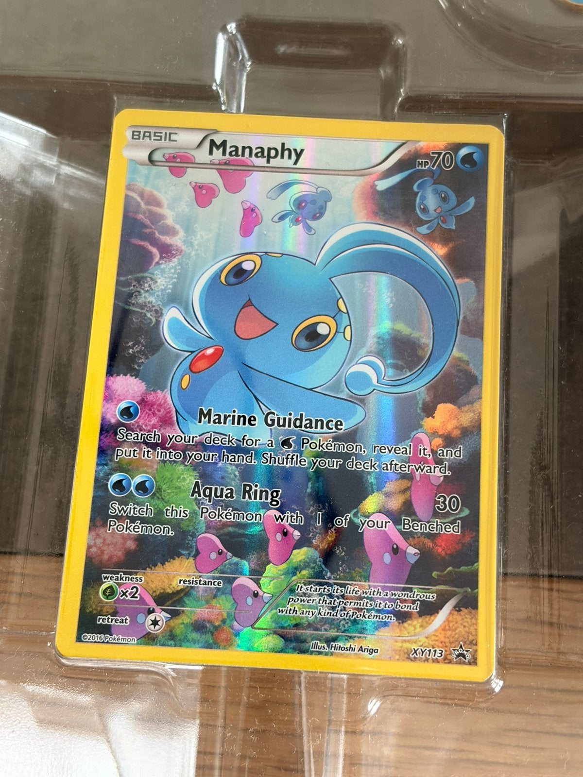 Pokemon XY Black Star Promo Mythical Holo Manaphy #XY113, Ophalen of Verzenden, Nieuw, Losse kaart