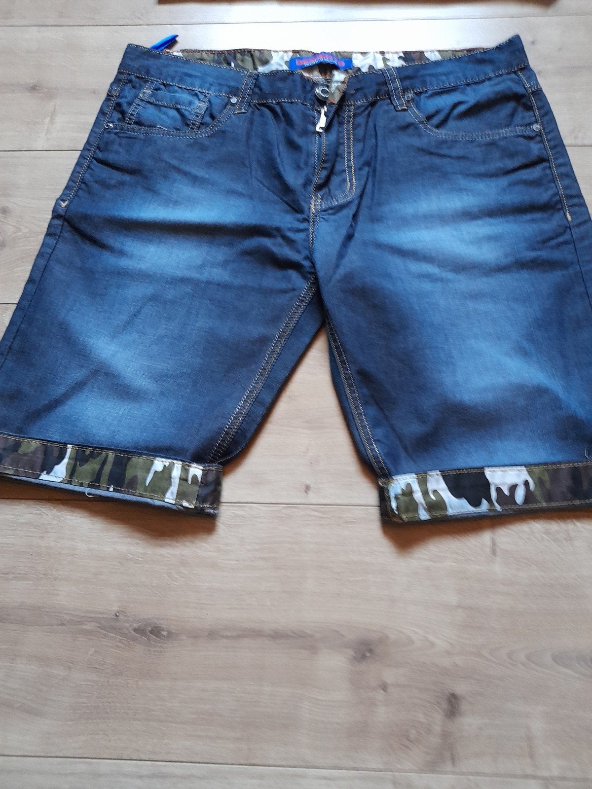 Mooie bermuda, heren, NIEUW, lichte jeans, DENIM, Kleding | Heren, Spijkerbroeken en Jeans, Ophalen of Verzenden, Nieuw, Blauw