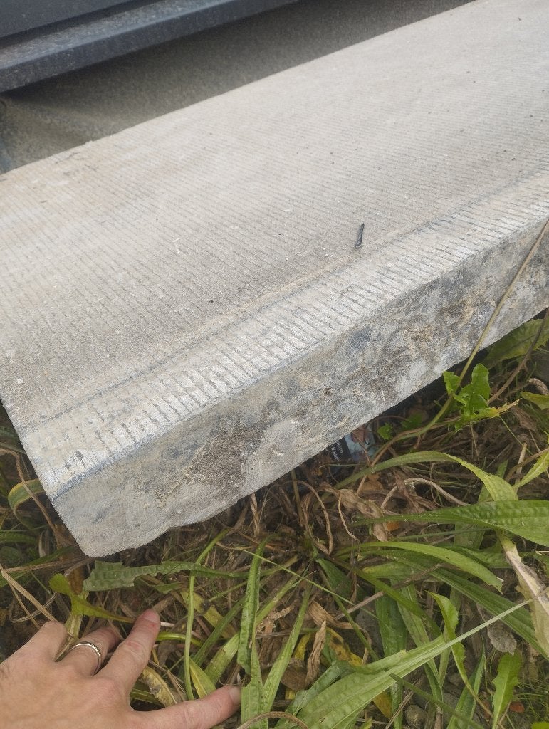 Massieve natuurstenen platen — 150  60  8 cm, Ophalen, 30 cm of meer, Gebruikt, Steen of Klei