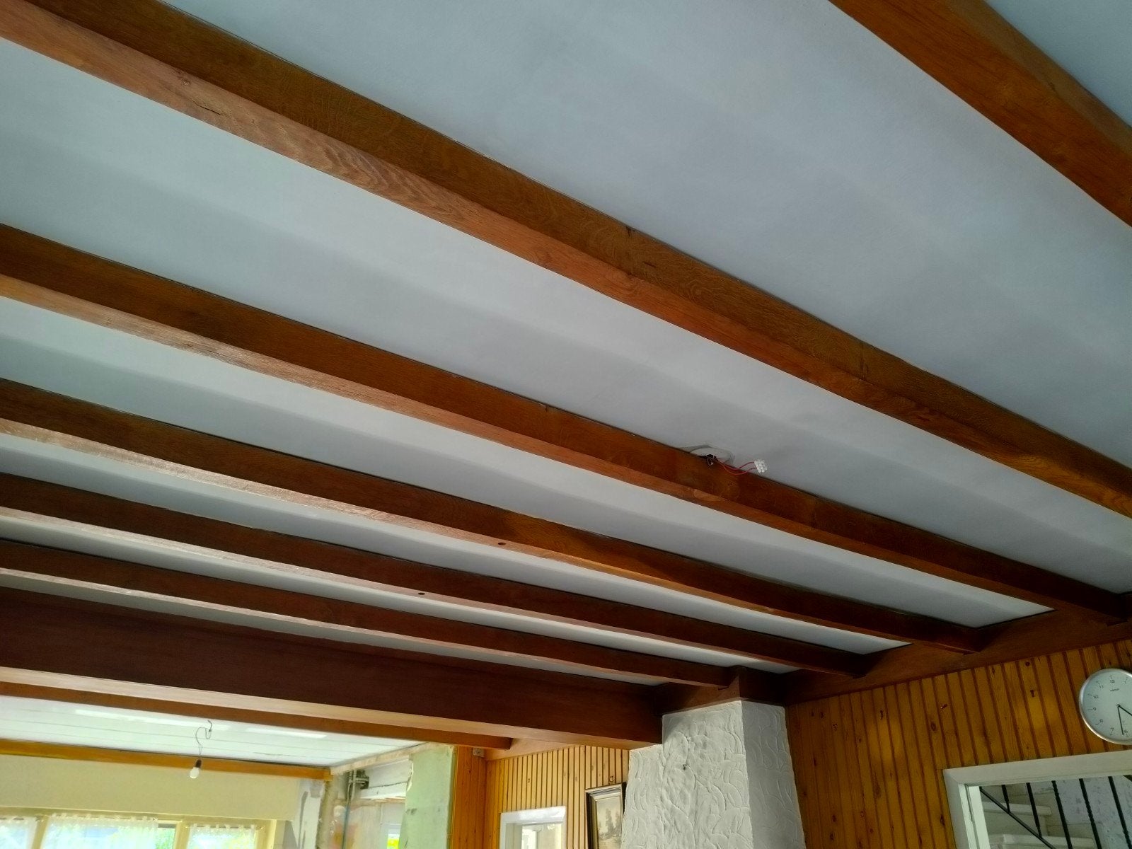 16 eiken balken, Doe-het-zelf en Bouw, Ophalen, Gebruikt, Eiken, Balk