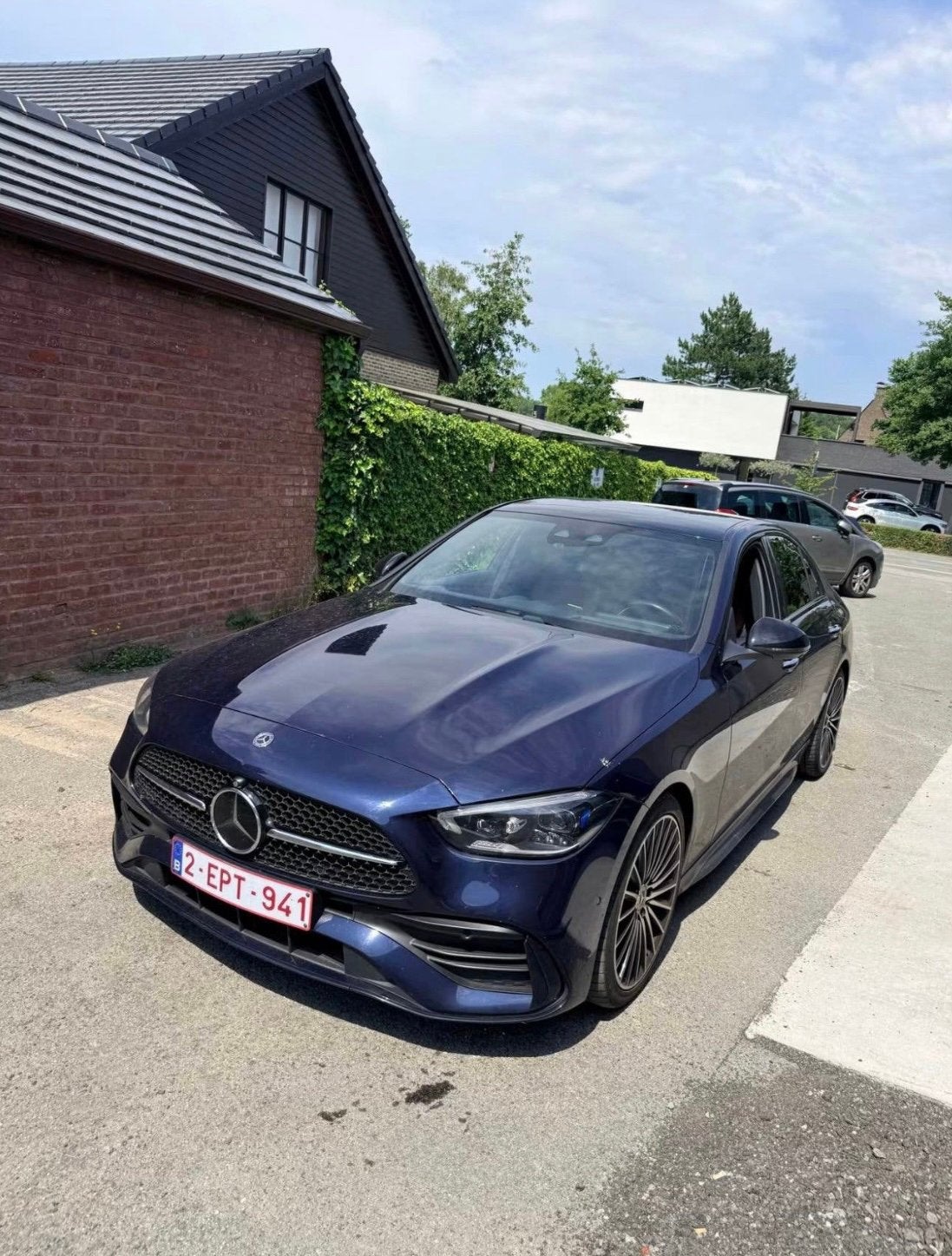 Mercedes-Benz C 220 d AMG Line (W206) 2021, Automaat, Achterwielaandrijving, 1800 kg, Blauw