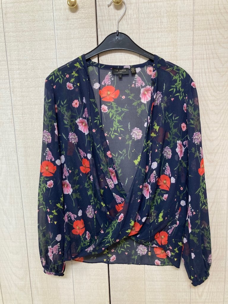Blouse à imprimé Ted Baker Valentia Hedgerow taille 1, Neuf, Enlèvement ou Envoi, Taille 34 (XS) ou plus petite, Multicolore
