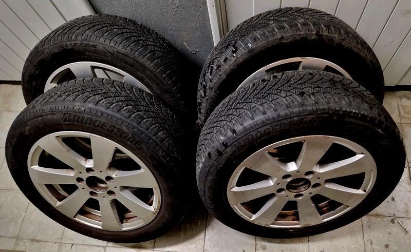 Velgen Met Bandenmaat 205/55/16  Mercedes C-Klasse, Auto-onderdelen, Banden en Velgen, Ophalen, Gebruikt, 16 inch, Banden en Velgen