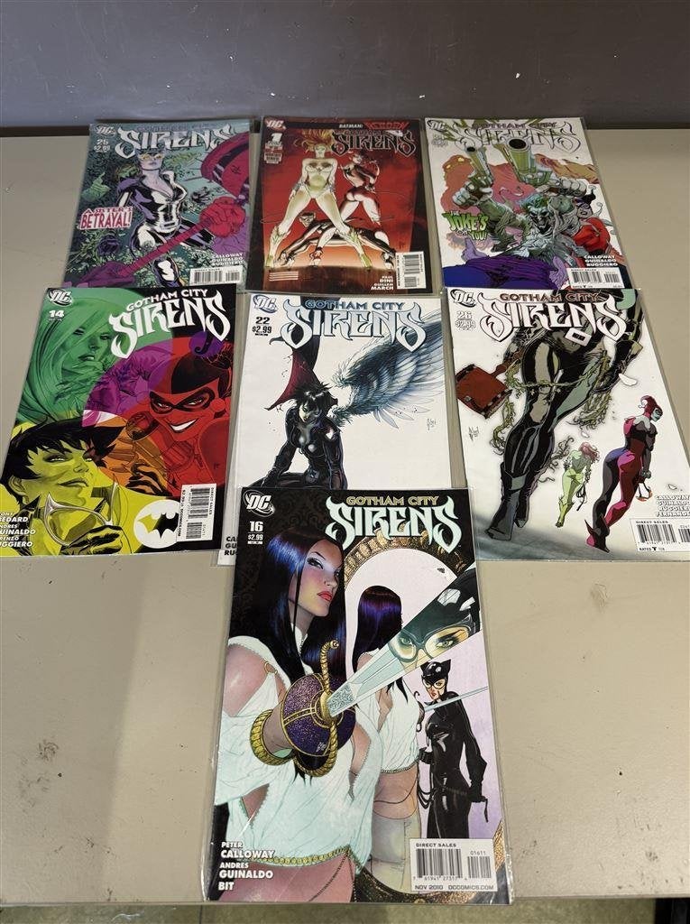 7 stuks Gotham City Sirens DC Comics # 1 14 16 22 24 25 26 R, Ophalen of Verzenden, Zo goed als nieuw