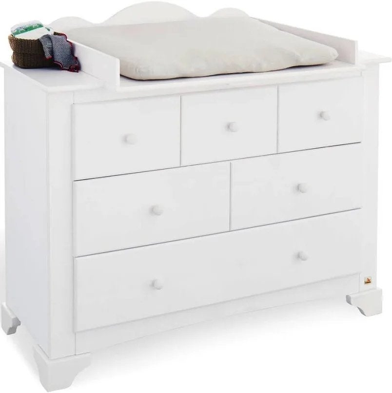 Commode/table a langer Pinolino 3 tiroirs en pin blanc, Enfants & Bébés, Chambre d'enfant | Commodes & Armoires, Enlèvement, Comme neuf