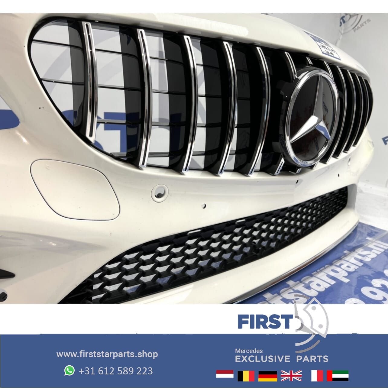 W205 C43 Facelift AMG Voorbumper Mercedes C Klasse 2019-2021, Utilisé, -, Avant, -