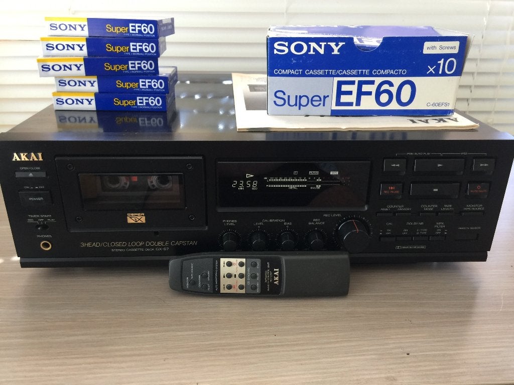 Akai GX-67 cassettedeck, TV, Hi-fi & Vidéo, Enlèvement, Simple, Akai
