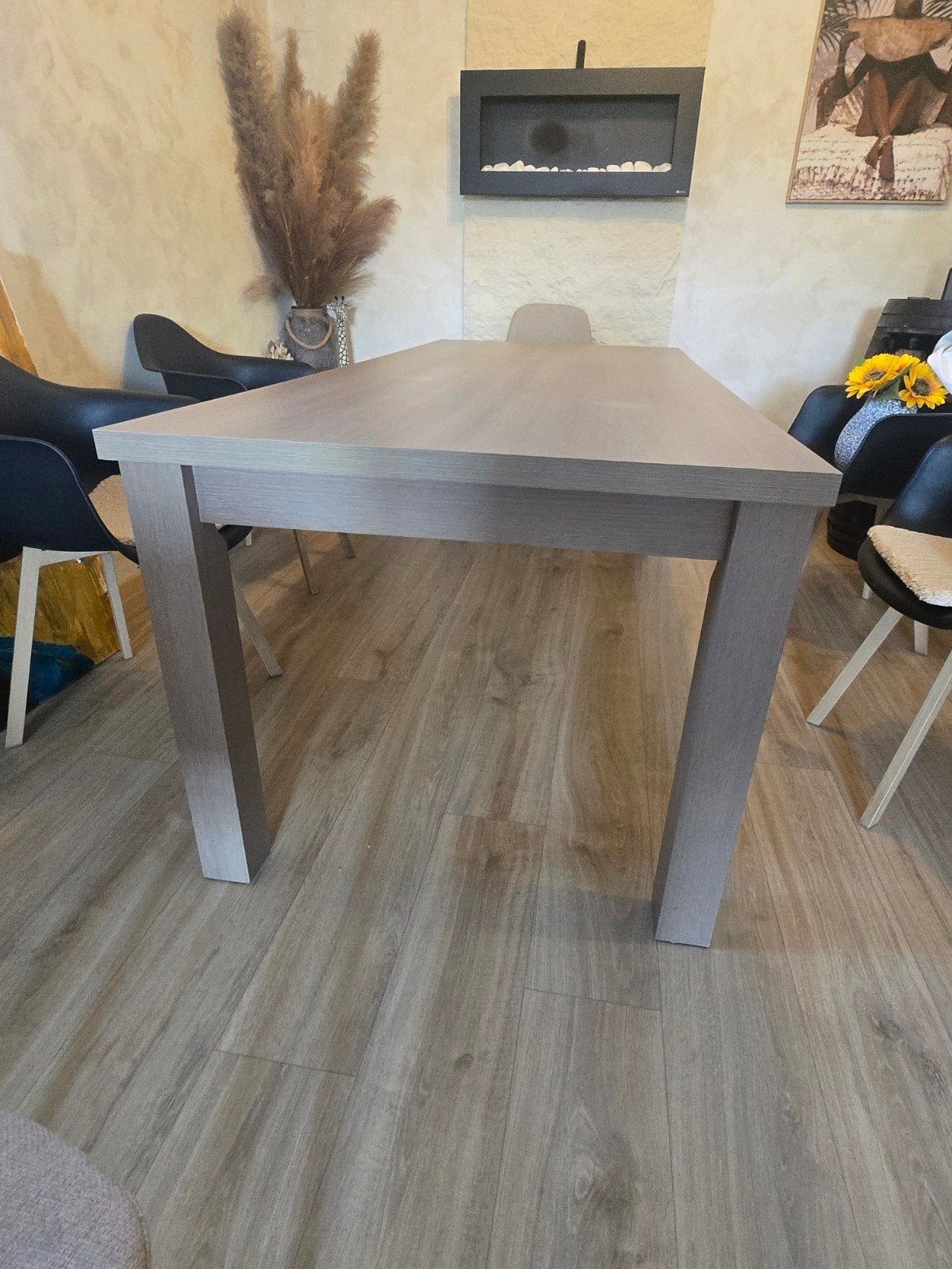 table et meuble tv, Maison & Meubles, Enlèvement, Utilisé, Cinq personnes ou plus, Rectangulaire