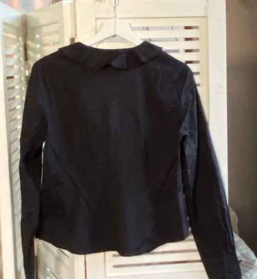 Mooie zwarte katoenen blouse Melvin dames maat 40, Kleding | Dames, Verzenden, Zo goed als nieuw, Maat 38/40 (M)