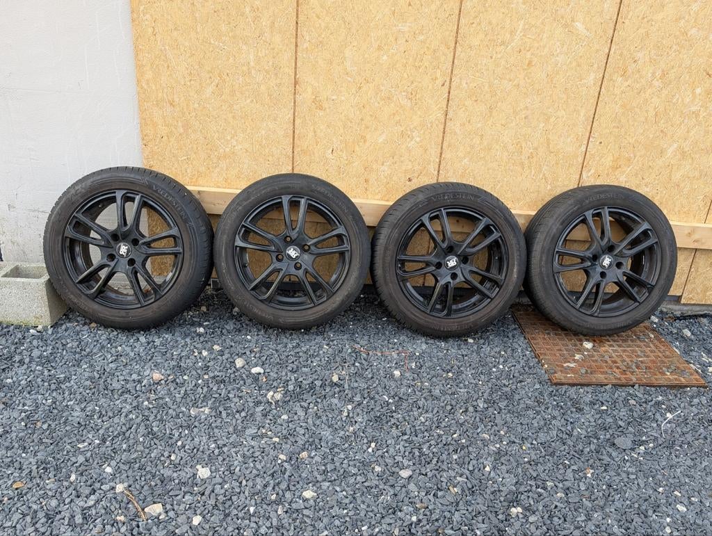 4 jantes 16 pouces Racer, Auto-onderdelen, Banden en Velgen, Ophalen, Gebruikt, 16 inch, Band(en)