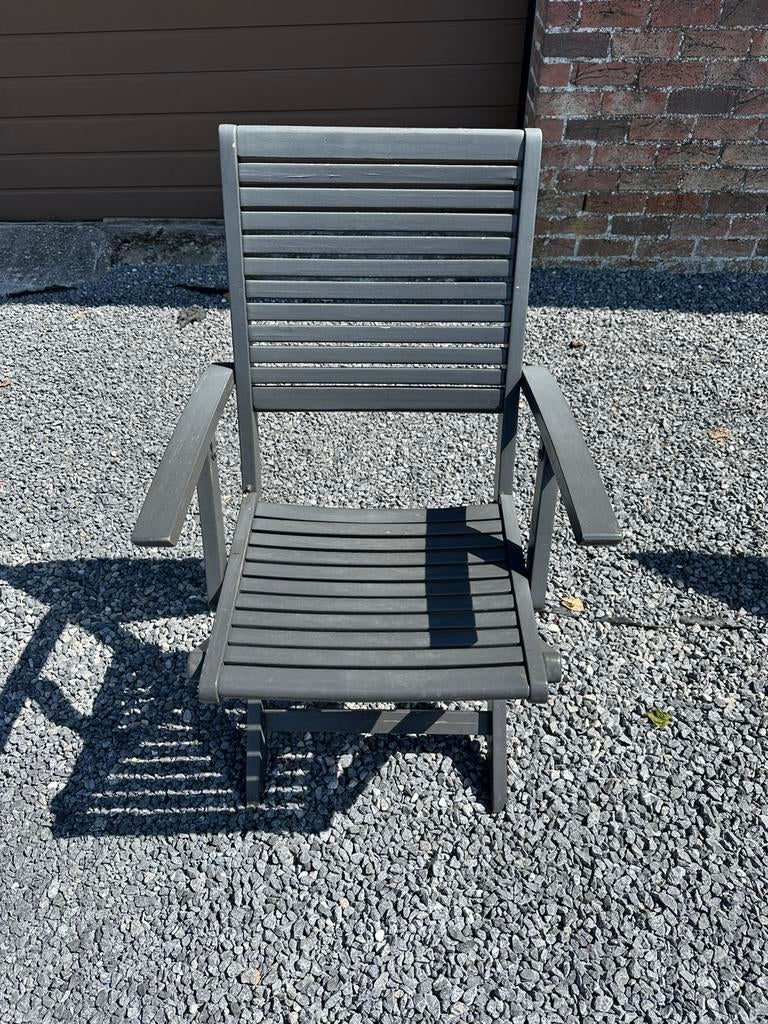 A vendre chaises de jardin, Ophalen, Gebruikt, Hout