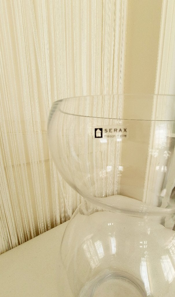 Vaas / hoog model / glas, Huis en Inrichting, Woonaccessoires | Vazen, Ophalen, Zo goed als nieuw, Glas, 38 cm