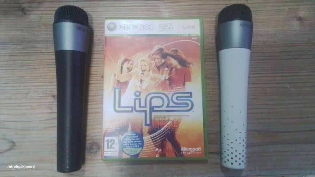 Lips met 2 microfoons - Xbox 360, Games en Spelcomputers, Games | Xbox 360, Online, Muziek, Verzenden, Zo goed als nieuw
