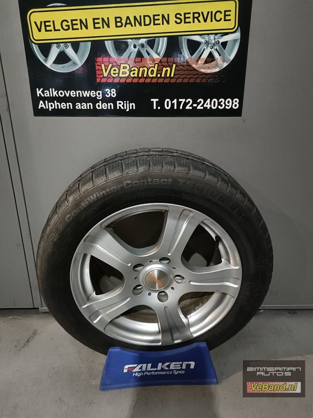 Lichtmetalen velgen met winterbanden voor o.a. BMW 1-serie, Ophalen, Gebruikt, -, Banden en Velgen