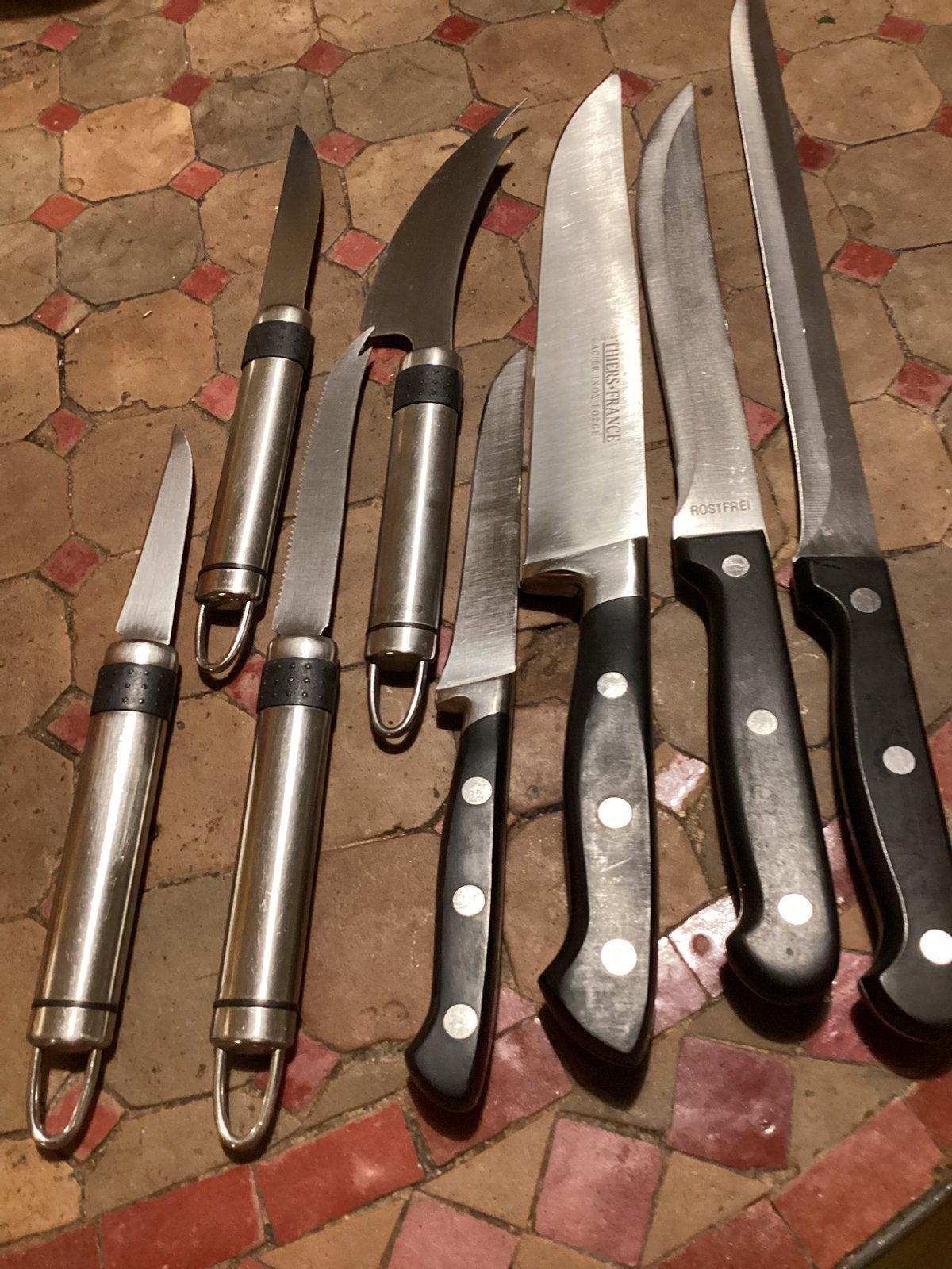 Couteaux de cuisine, Maison & Meubles, Enlèvement, Utilisé, Brabantia, Inox ou Chrome
