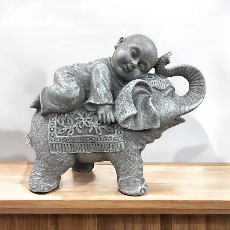 Statue d'un moine/bouddha sur un éléphant, Neuf, Shop@asianimport.be, Asian import, Envoi