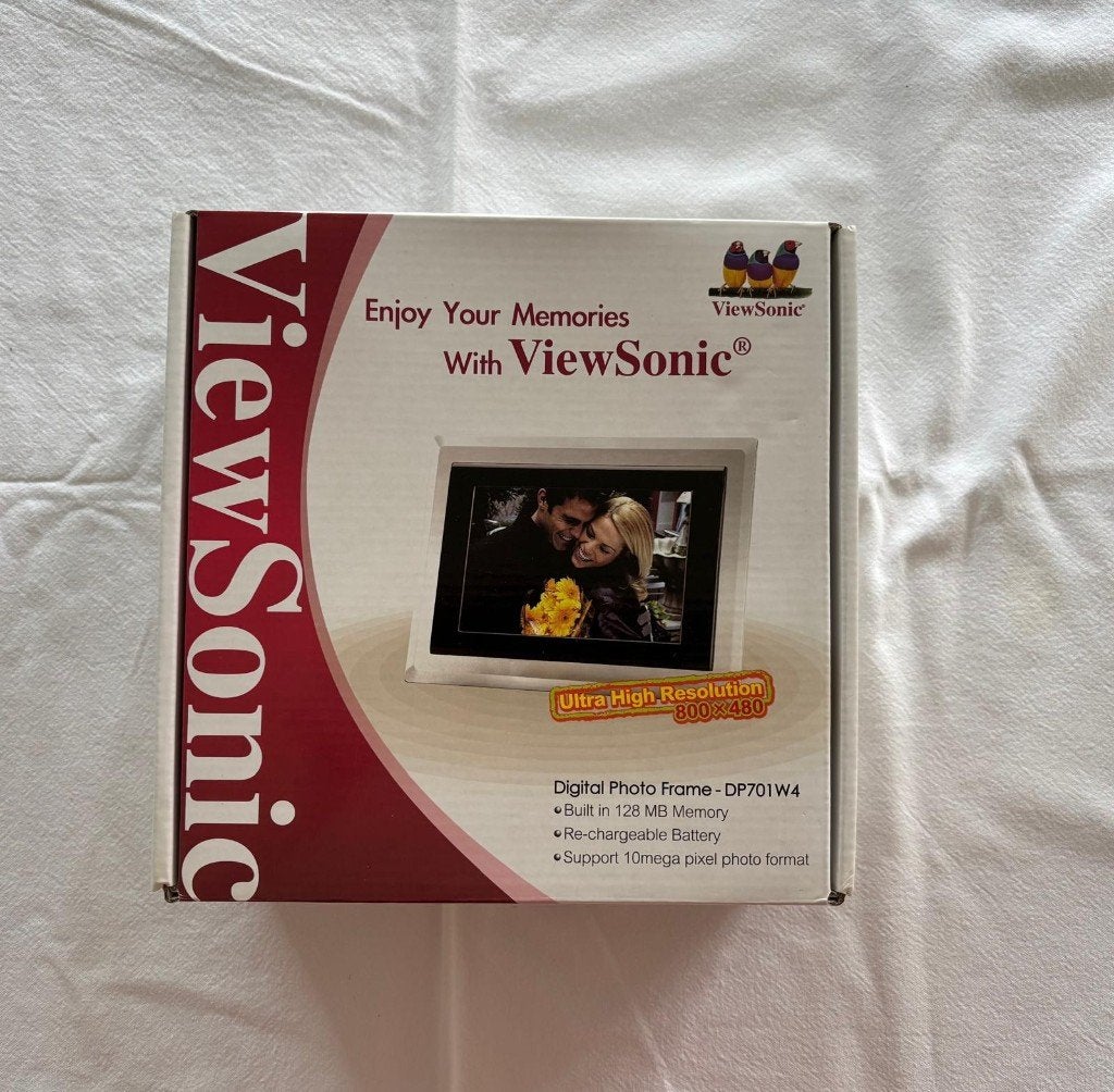 ViewSonic DP701W4 digitale fotolijst, Portrait en Landscape, Wit, Nieuw, Ophalen of Verzenden