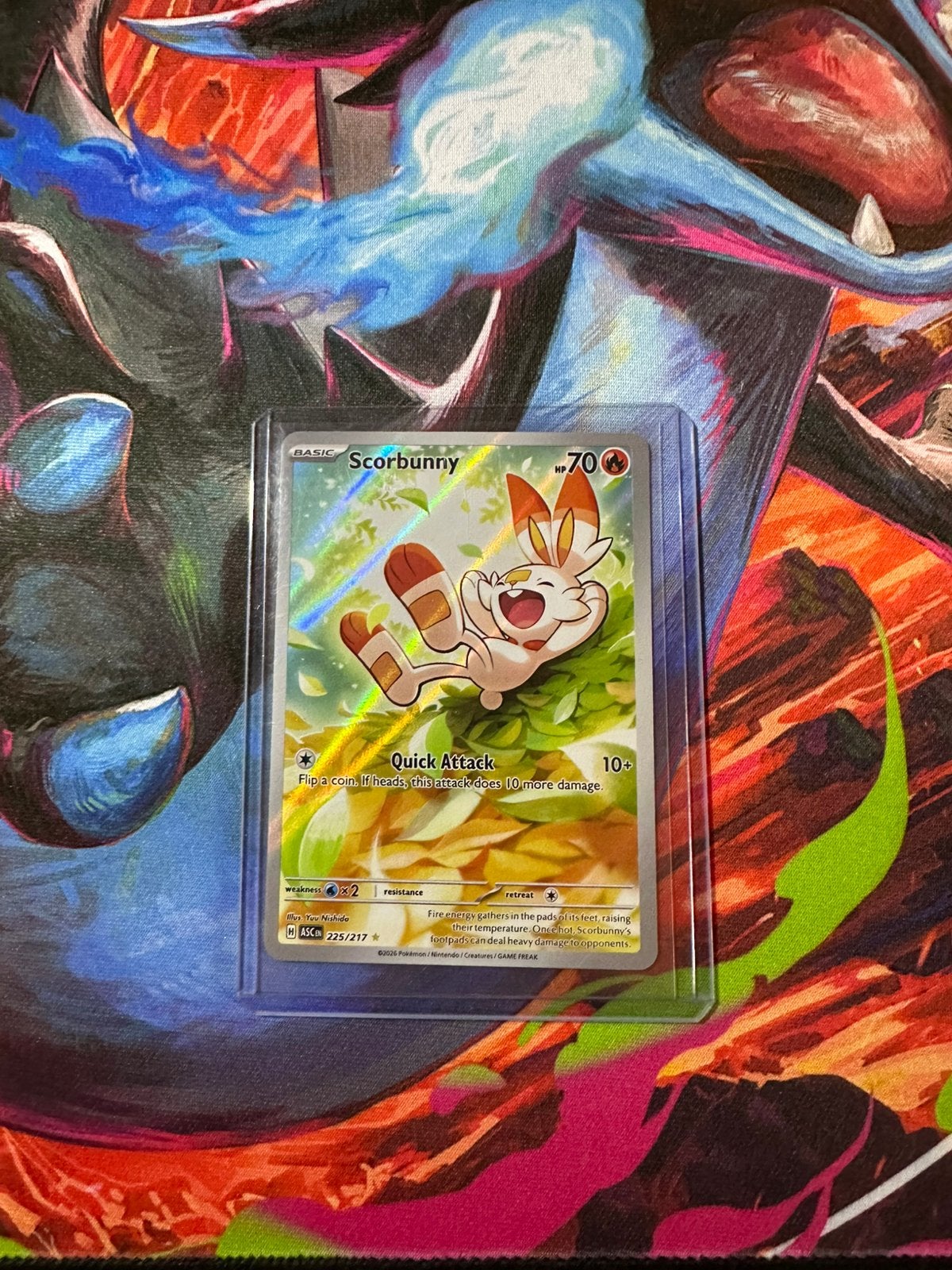 Pokémon Scorbunny IR 225/217 – ascended heroes – Near Mint, Ophalen of Verzenden, Booster