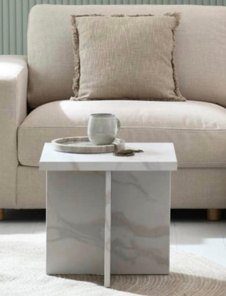 Table basse effet marbre, Maison & Meubles, Enlèvement, Comme neuf
