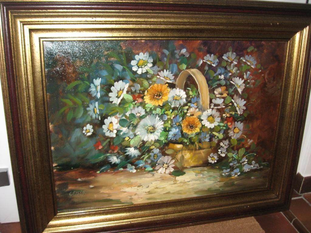 *Très belle grande peinture signée avec un très beau cadre, Antiquités & Art, Art | Peinture | Classique, Enlèvement ou Envoi