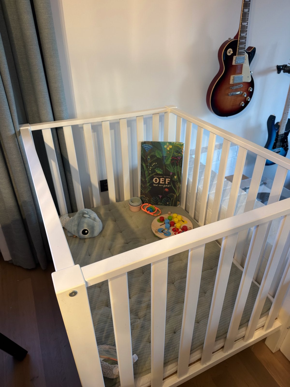 Park Bopita wit + matras + parklegger Little Dutch, Kinderen en Baby's, Ophalen, Gebruikt, Rechthoekig, In hoogte verstelbaar