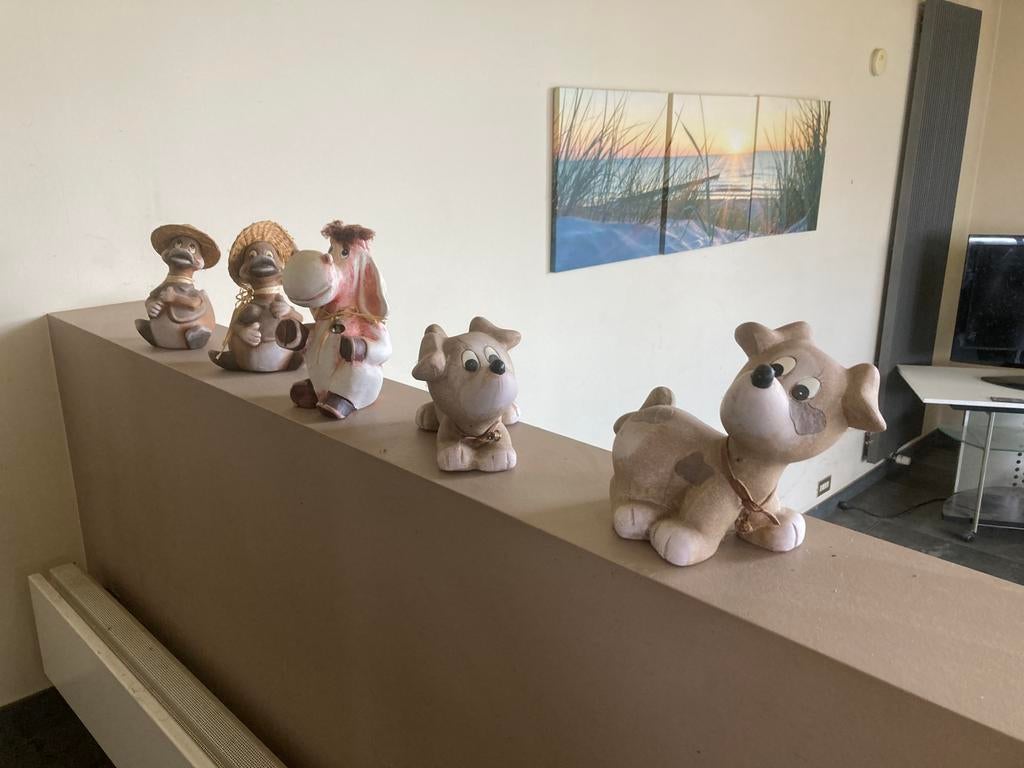 5 joyeuses figurines d'animaux en pierre, Enlèvement ou Envoi