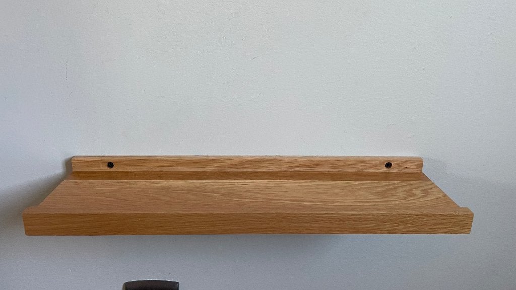 Vt wonen Eiken wandplankje 50 cm voor fotolijsten, Huis en Inrichting, Woonaccessoires | Wandplanken en Boekenplanken, Ophalen