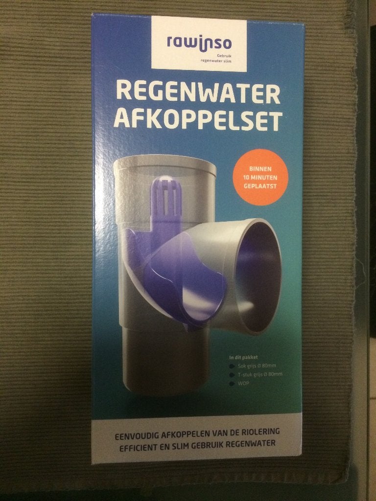 Regenwater afkoppelingset, gloednieuw in doos, Tuin en Terras, Regentonnen, Ophalen, Nieuw, Kunststof