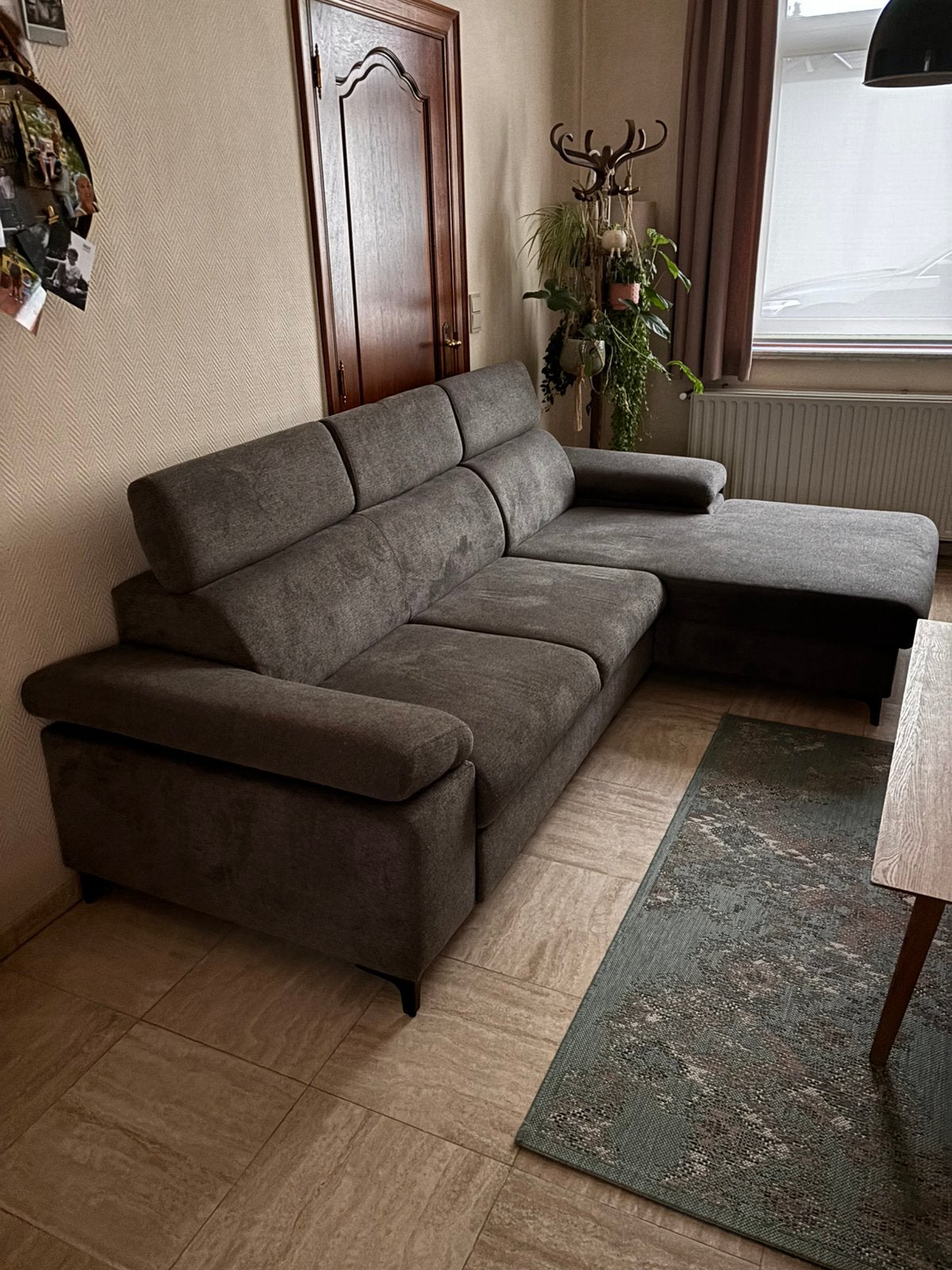 Zetel met slaapbank, Ophalen, Gebruikt, Stof
