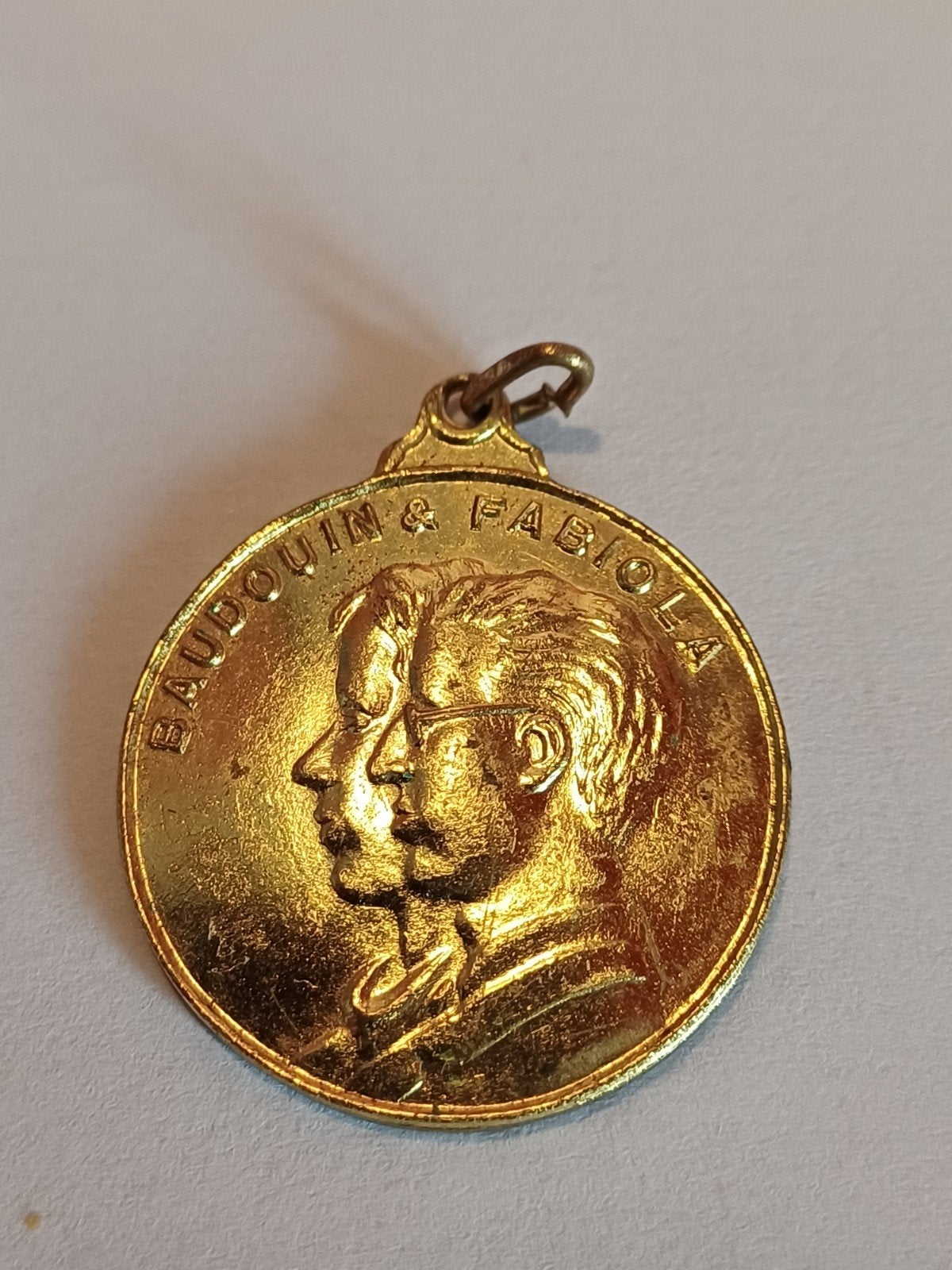 HERDENKINGSMEDAILLE KONING BAUDEWIJN EN KONINGIN FABIOLA, Ophalen of Verzenden