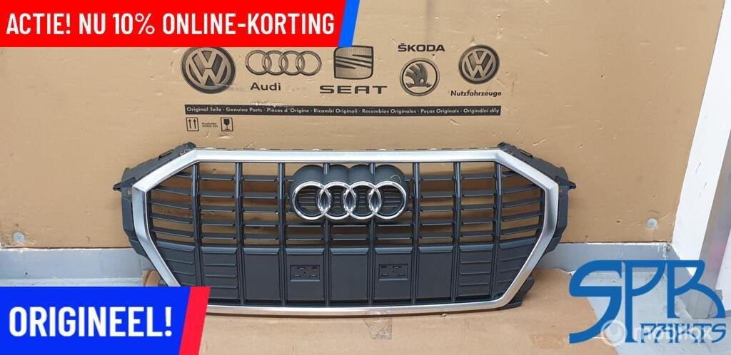 Q3 F3 83A S-LINE GRILL Grille origineel NIEUW 83A853651 LOGO, Audi, Nieuw, Audi, Ophalen of Verzenden
