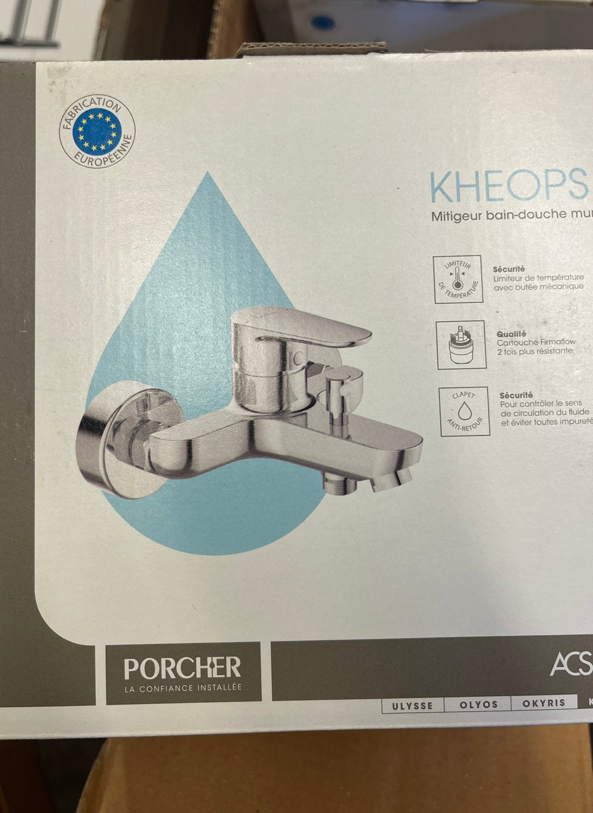 Robinet bain douche porcher, Ophalen, Nieuw, Douche