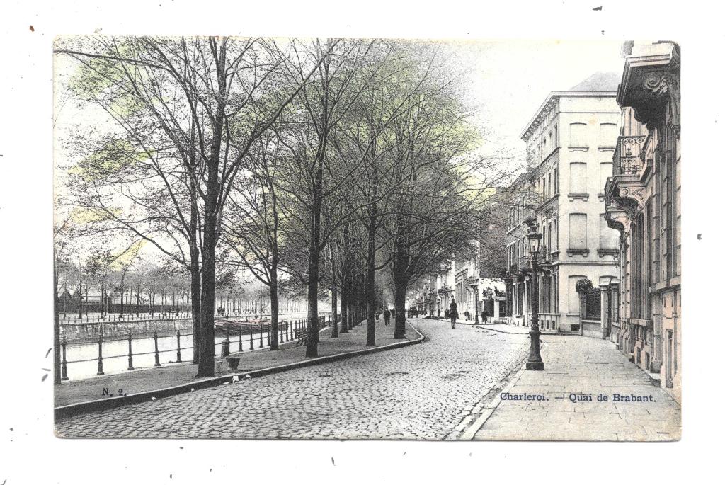 Charleroi NA863: Quai de Brabant 1906, Envoi, Avant 1920, Affranchie, Hainaut