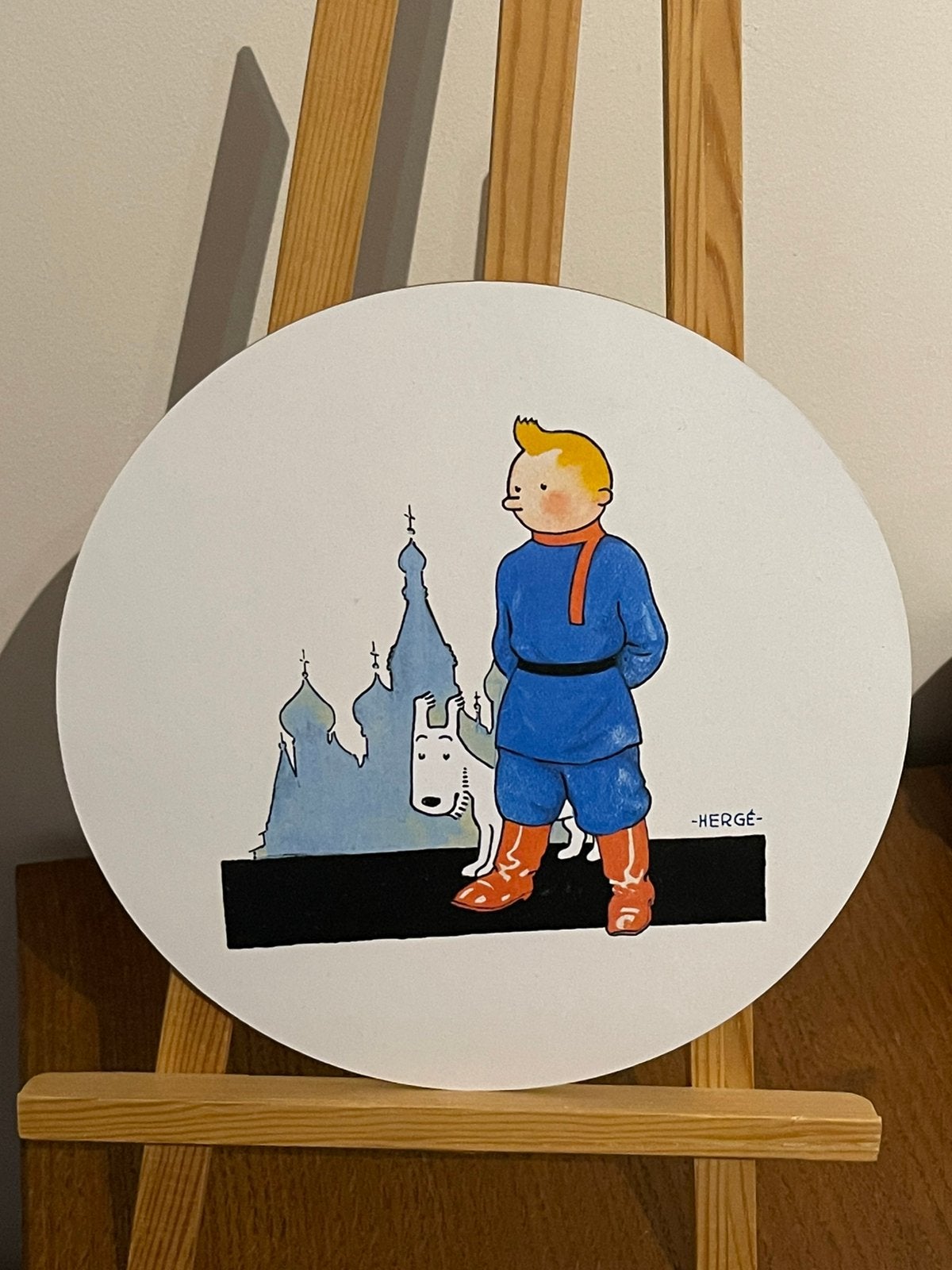 Kuifje Tim: hangend portret (groot formaat A001), Verzenden, Kuifje, Zo goed als nieuw, Plaatje, Poster of Sticker